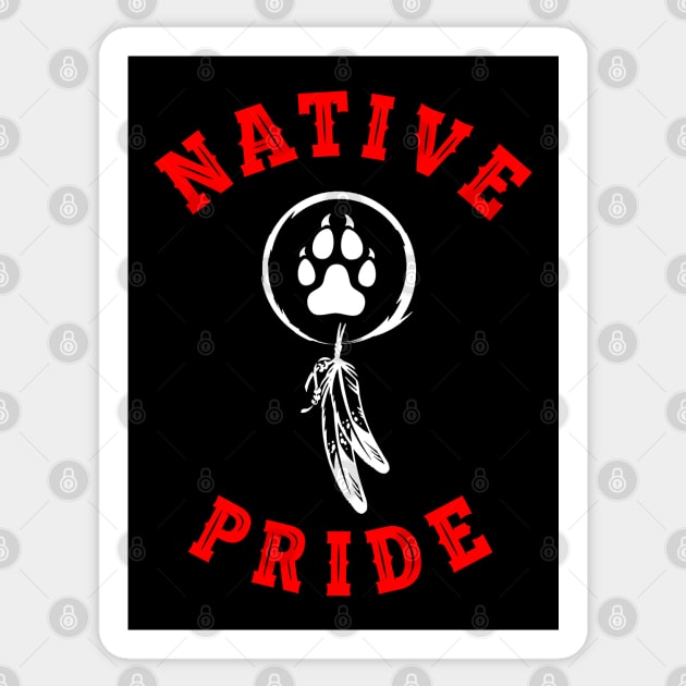 NATIVE PRIDE 6 (WOLF) Sticker by GardenOfNightmares